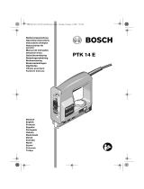 Bosch PTK 14 E Owner's manual