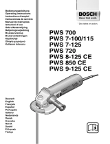 Bosch PWS 8-125 CE Owner's manual