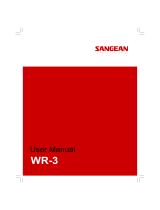 Sangean WR-3 Owner's manual