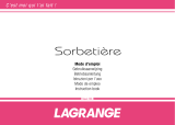 LAGRANGE SORBETIERE Owner's manual