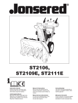 Jonsered ST 2109 E Owner's manual