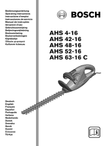 Bosch AHS 4-16 Owner's manual