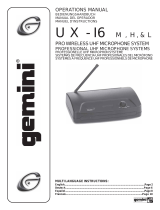 Gemini UX-16 User manual