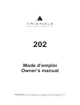 Triangle COMETE 202 Owner's manual