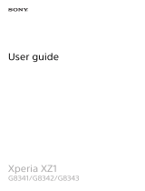 Sony Xperia XZ1 - G8341 Owner's manual