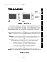 Sharp R-969 Owner's manual