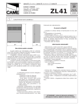 CAME Z Serie Owner's manual