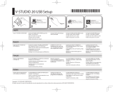 Roland V-STUDIO 20 USB Owner's manual