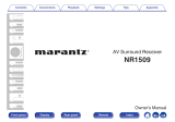 Marantz NR1509 Owner's manual