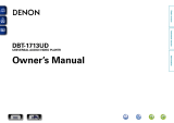 Denon DBT-1713UD Owner's manual