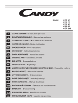 Candy CCT685/1X & CCT685XCCT685/1W User manual