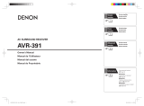 Denon AVR-391E3 Owner's manual