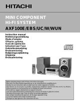 Hitachi AXF100WUN Owner's manual