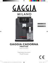 Gaggia Cadorna Milk Owner's manual