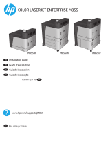 HP Color LaserJet Enterprise M855 Printer series Owner's manual