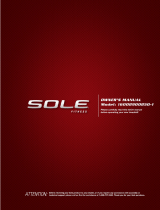 Sole F85 Owner's manual