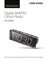 Insignia NS-CLOPP2 Digital AM/FM Clock Radio User manual