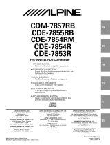 Technics CDE-7854RM Owner's manual