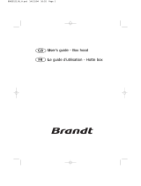 Groupe Brandt Box hood User manual