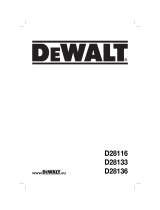 DeWalt D28133 T 2 Owner's manual