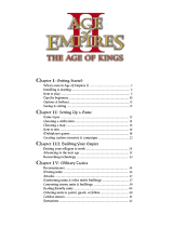 GAMES PC AGE OF EMPIRES II-THE AGE OF KINGS Owner's manual