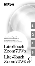 Nikon Lite Touch Zoom 70Ws Owner's manual