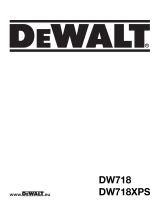 DeWalt DW718 T 5 Owner's manual