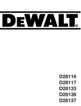 DeWalt D28137 Owner's manual