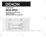 Denon RCD-M33 Owner's manual