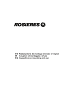 ROSIERES RHC 626/1 GR Owner's manual