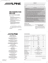 Alpine mrv f 505 Owner's manual