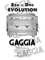 Gaggia E90 Owner's manual
