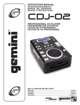 Gemini CDJ-02 Owner's manual