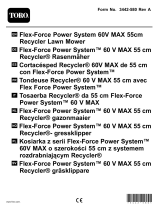 Toro Flex-Force Power System 60V MAX 55cm Recycler Lawn Mower User manual