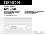 Denon DN-C635 Owner's manual