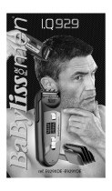 BaByliss for MEN IQ 929 E929XDE Owner's manual