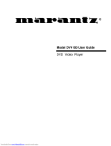 Marantz DV 6001 User manual
