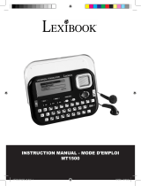 Lexibook MT1500 Owner's manual