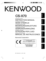 Kenwood CS-X70 Owner's manual
