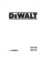 DeWalt D 21721 Owner's manual