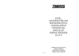 Zanussi ZA 27S Owner's manual