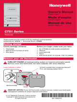 Honeywell CT51 Owner's manual