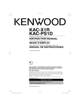 Kenwood KAC-X1R Owner's manual