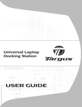 Targus UNIVERSAL LAPTOP DOCKING STATION Owner's manual