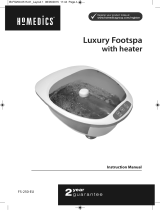 HoMedics Foot spa de luxe FS250 Owner's manual