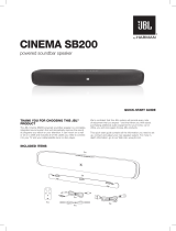 JBL CINEMA SB200CINEMA SB400 Owner's manual
