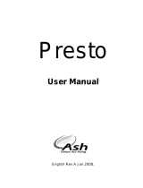 Ash Presto User manual