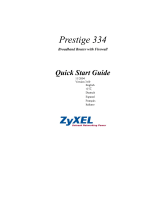 ZyXEL P-334 Owner's manual