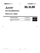 Mitsubishi PEA-A12 18AA User manual