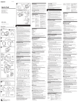 Sony SPK-HCA Owner's manual